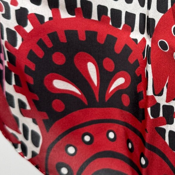 Carolyn Donnelly "The Edit" Scarf, Red, Black, Pink - Picture 4 of 5